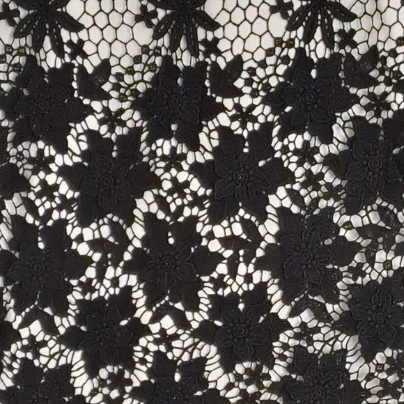 Tibi Basia Black Lace Pencil Skirt Size 6 - Picture 5 of 9